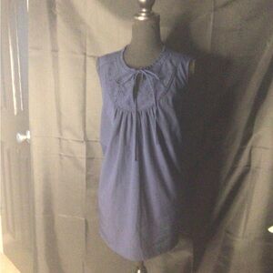 #637 St. John's Bay Blue Tank Top